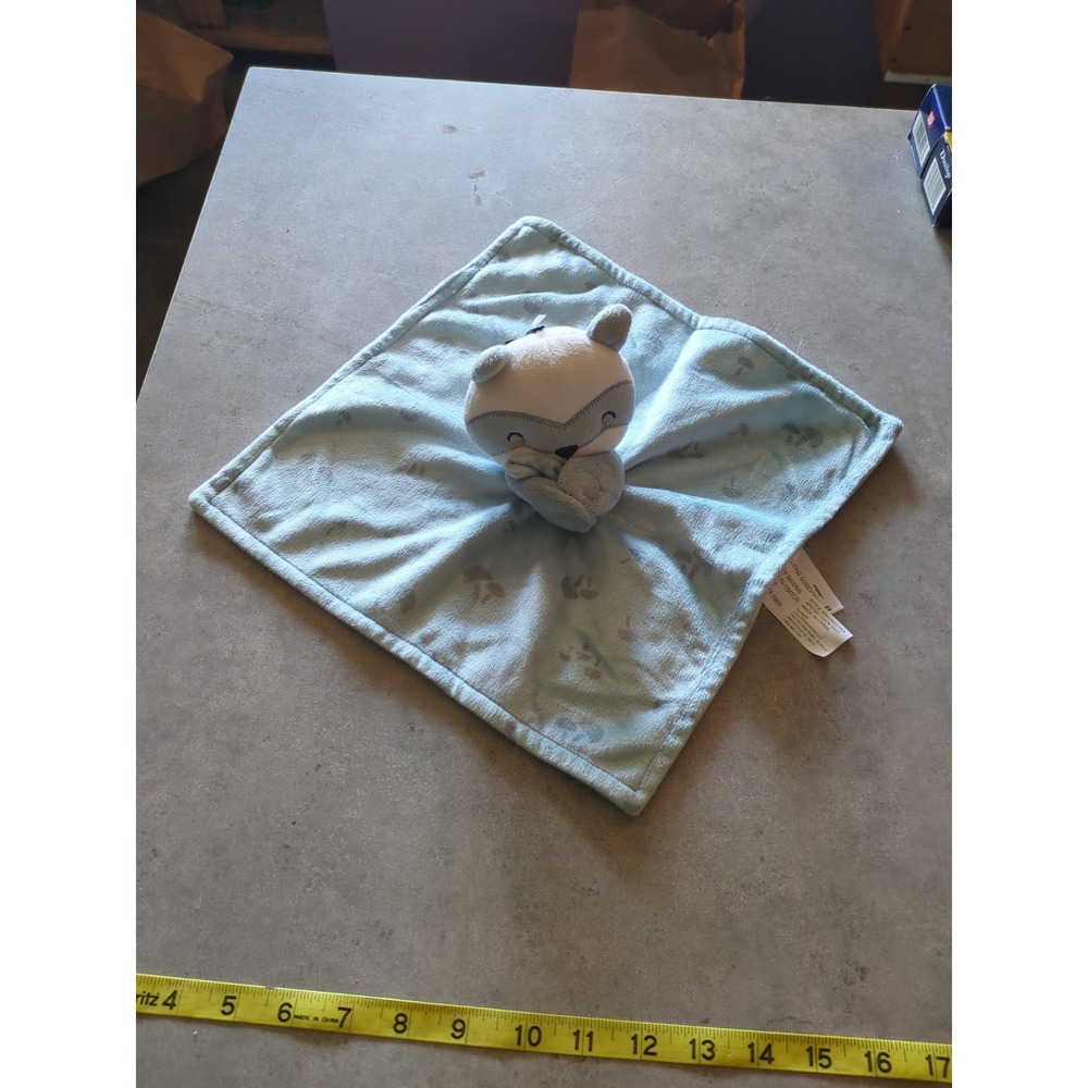 Gerber Baby Lovey Blue Racoon Mushrooms Woodland Soother Nwt